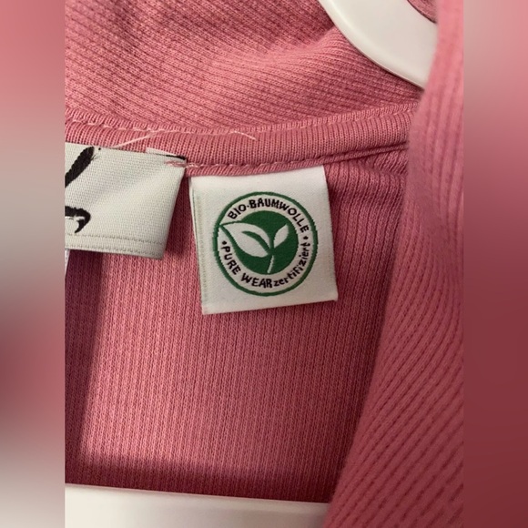 Collection L Women’s Size 4 (Small) Dusty Rose Button-Up Organic Cotton Cardigan - Picture 7 of 10